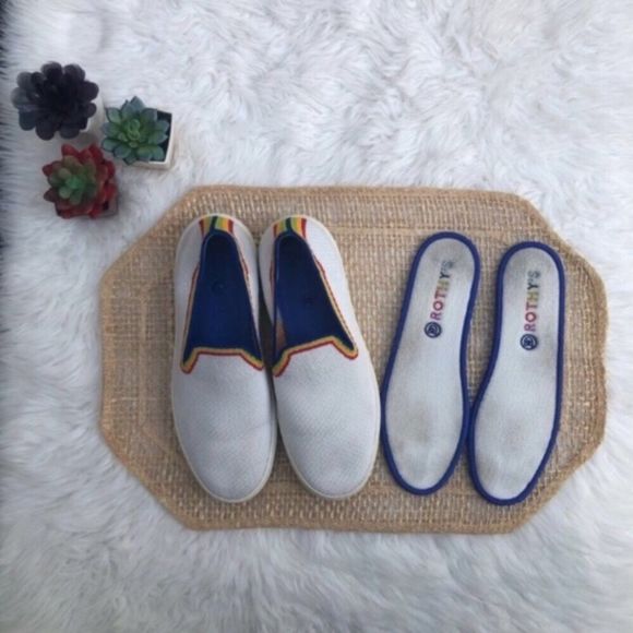 Rothys Rainbow Stripe Sneakers - Picture 13 of 16